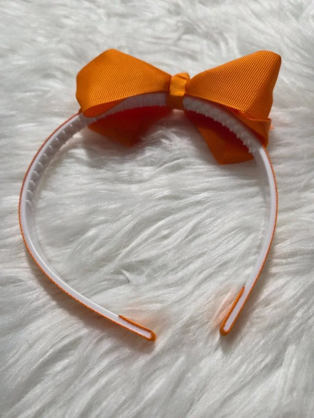 Orange Bow Headband